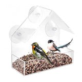 Acrylic Transparent Bird Feeder with Suction Cup